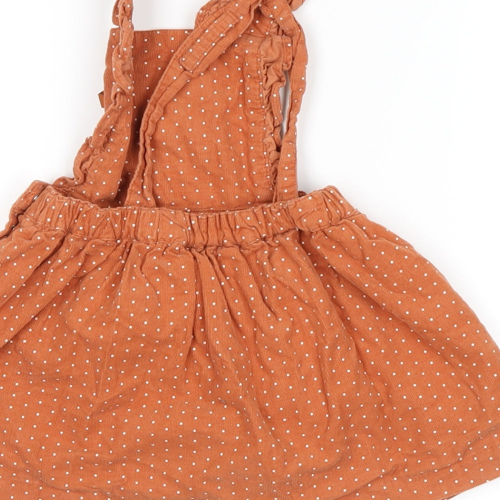 Cadet rousselle Orange Polka Dot Mini Skirt Size 3-6 Months - squirrel