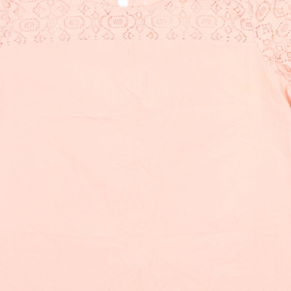 VanHeusen Womens Pink Basic Blouse Size XL