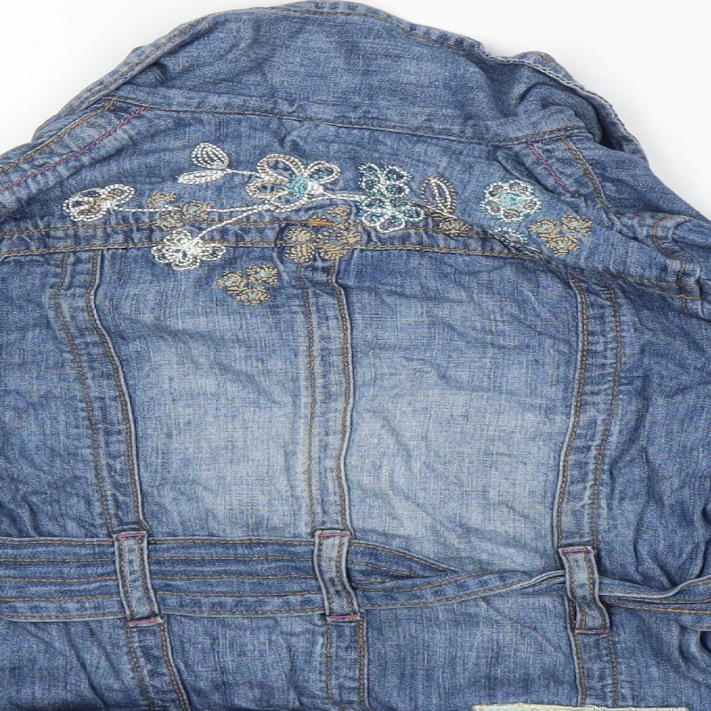NEXT Girls Blue Jacket Coat Size 7 Years