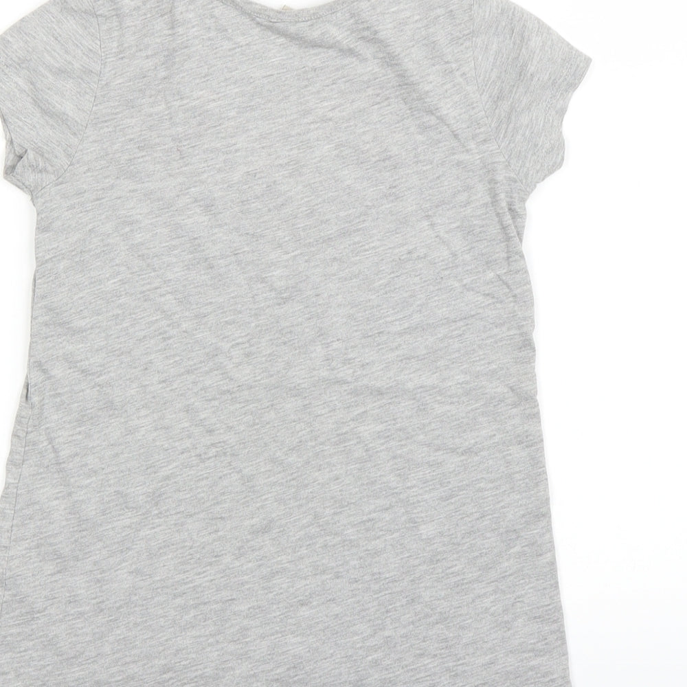 TU Girls Grey Basic T-Shirt Size 7 Years