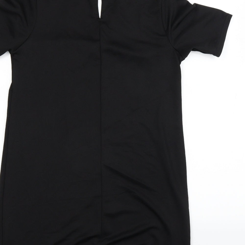 Select Womens Black T-Shirt Dress Size 12
