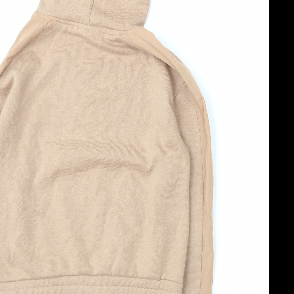 Primark Womens Brown Jersey Pullover Hoodie Size 4