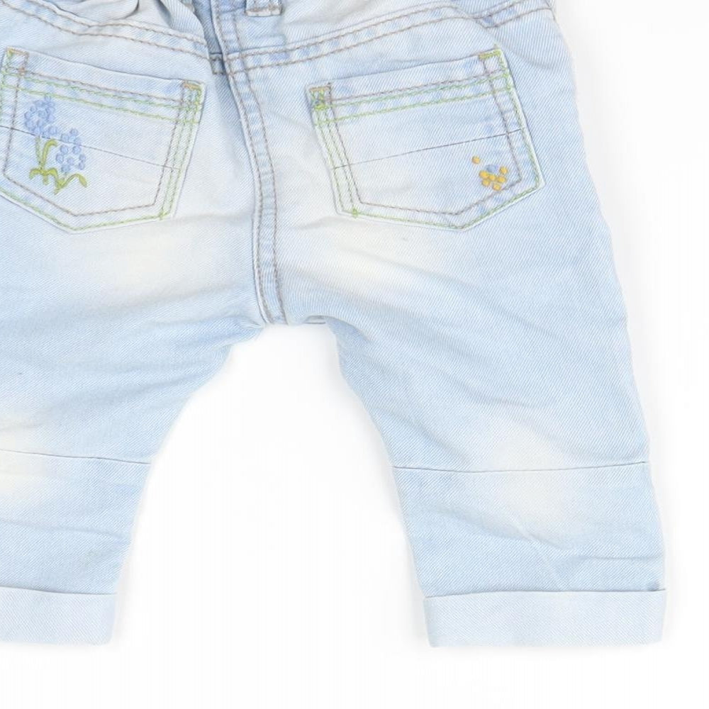 NEXT Blue Cargo Jeans Size 6-9 Months