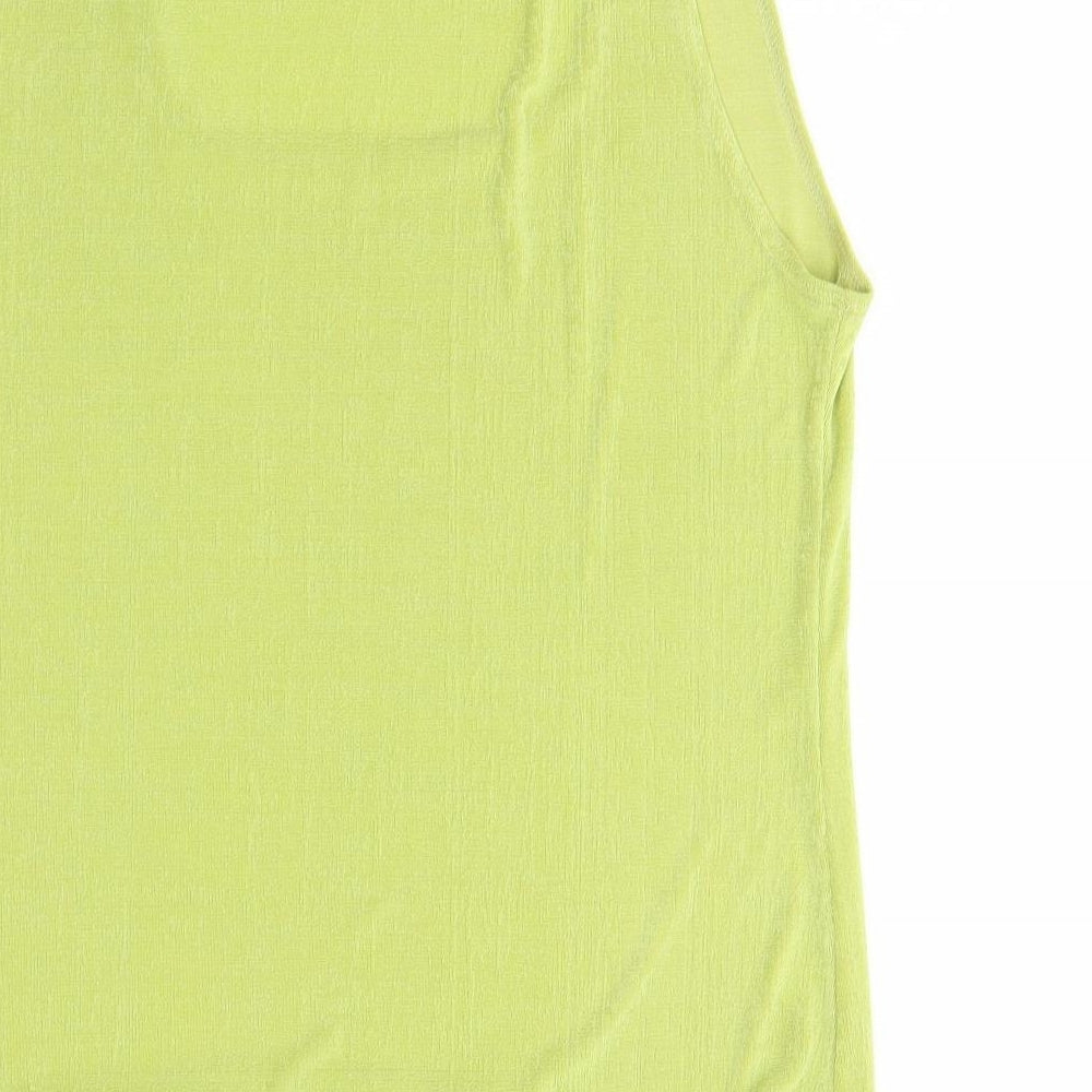 Reflections Womens Green Basic Tank Size 2XL