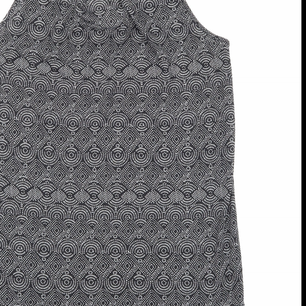 H&M Womens Black Geometric Basic Tank Size S