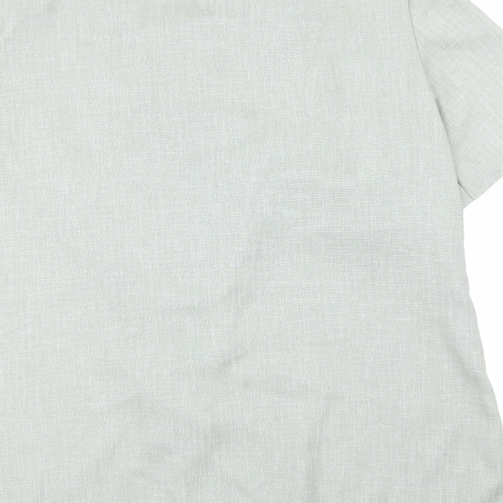 Berkertex Womens Green Basic Button-Up Size 18
