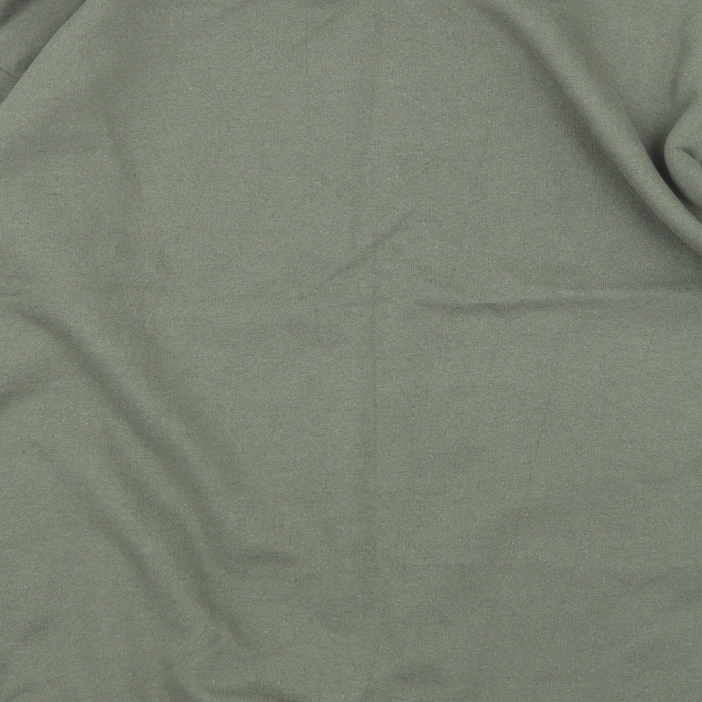 Boohoo Womens Green Pullover Sweatshirt Size S