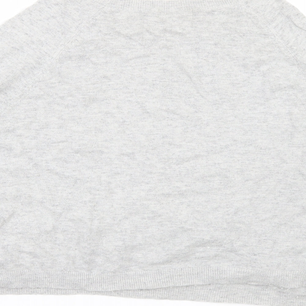 NEXT Womens Grey Pullover Jumper Size 14 - Crop jumper