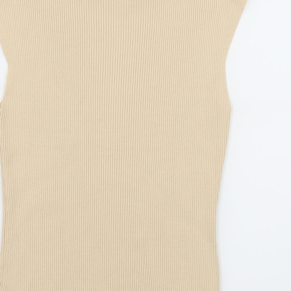 Precis Petite Womens Ivory Jersey Pullover Jumper Size M