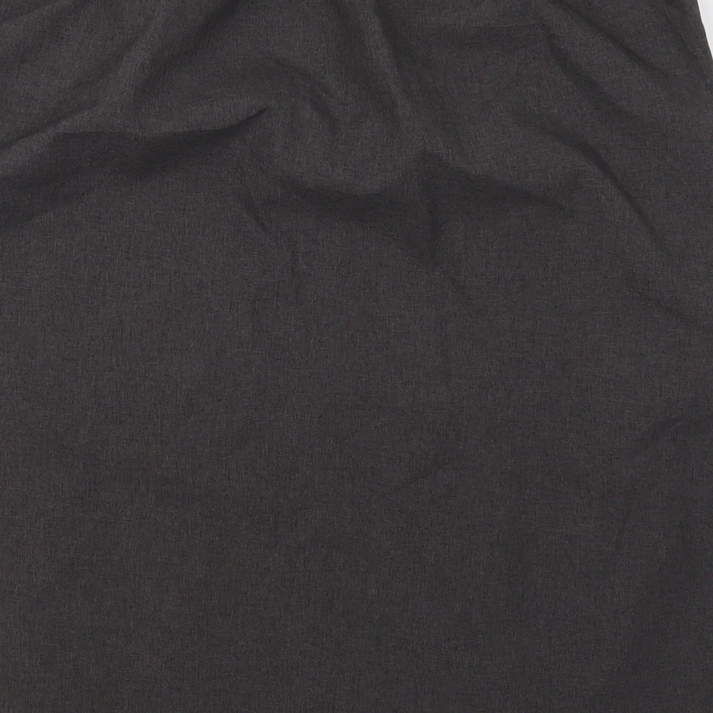 Preworn Womens Grey Straight & Pencil Skirt Size 34 in