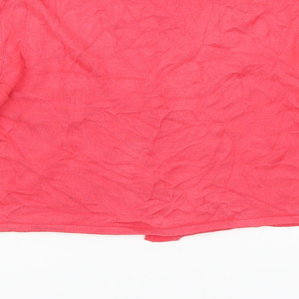 Derhy Kids Girls Pink Cardigan Jumper Size 11-12 Years