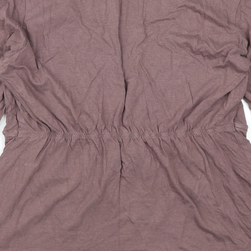 Marks & Spencer Womens Purple Cardigan Jumper Size 14