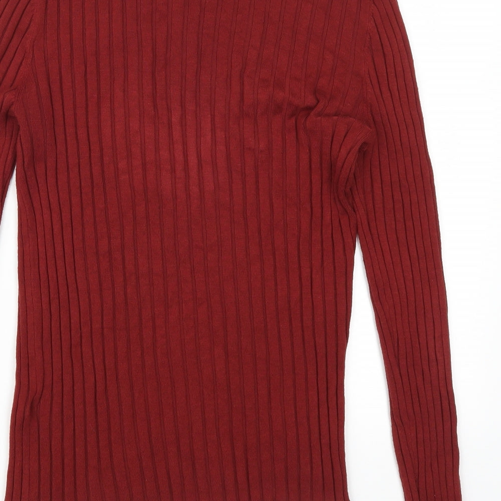 Miss Selfridge Womens Red Pullover Jumper Size 16