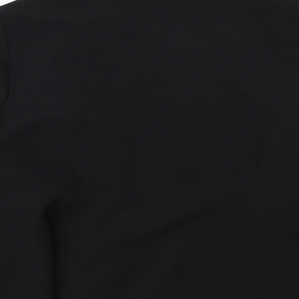 AMARANTO Womens Black Rayon Jacket Size 18