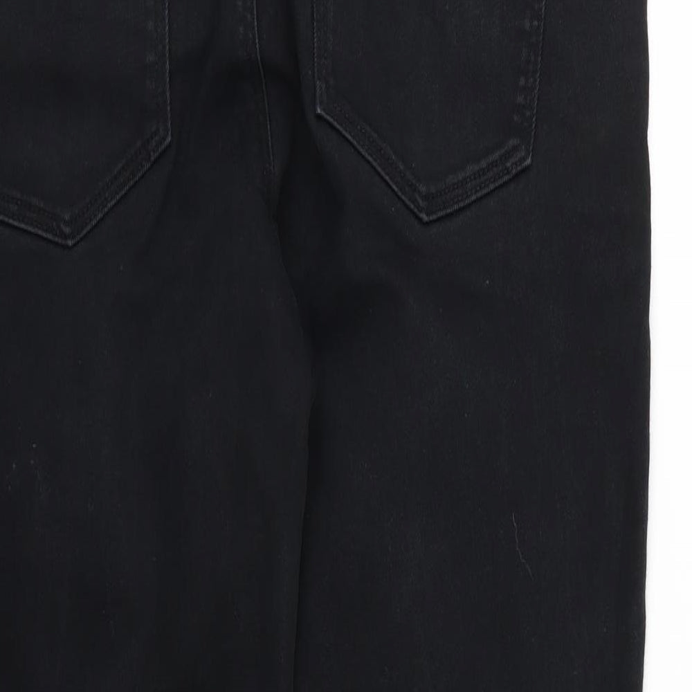 NEXT Womens Black Denim Tapered Jeans Size 34 L31 in