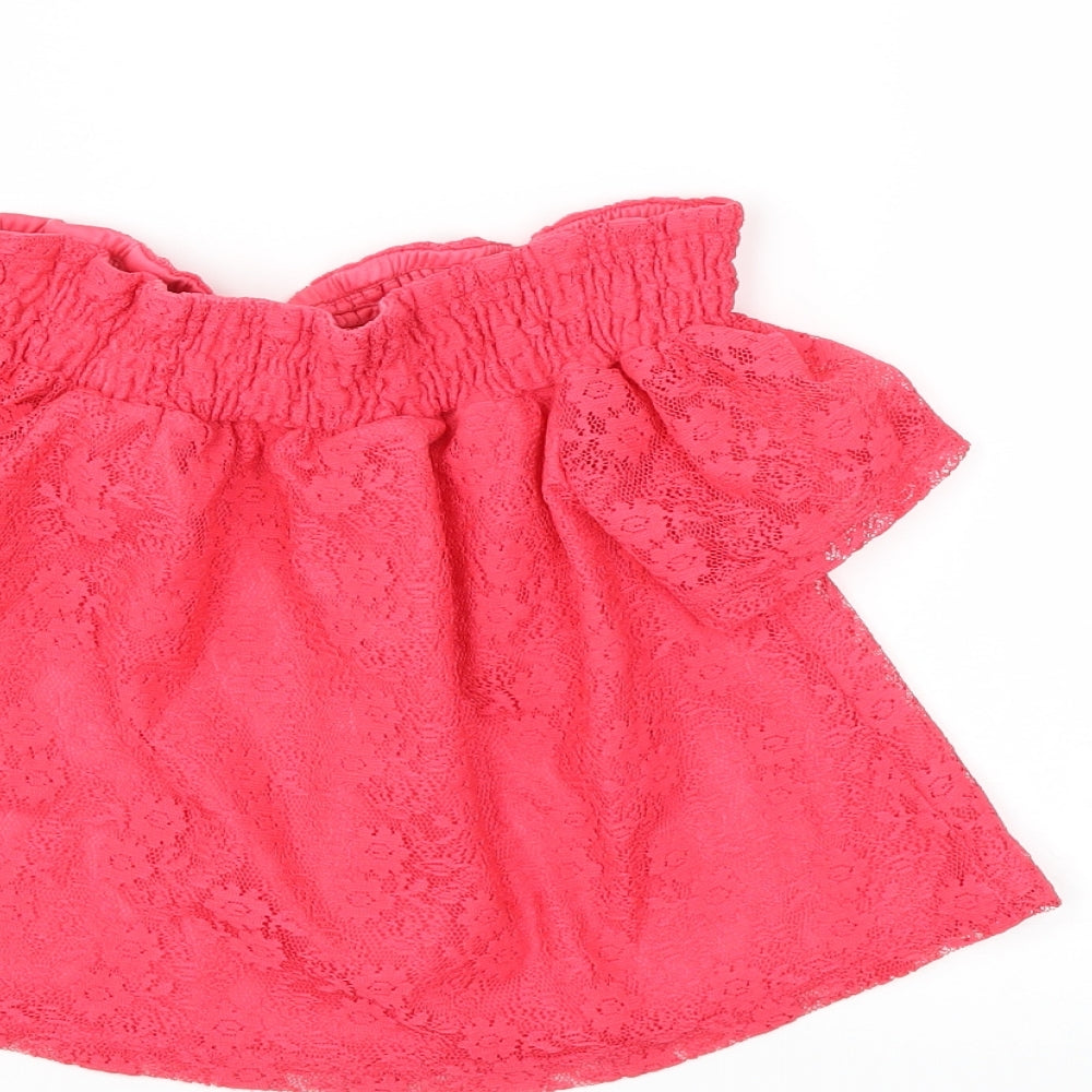 Primark Girls Red Basic Blouse Size 8 Years