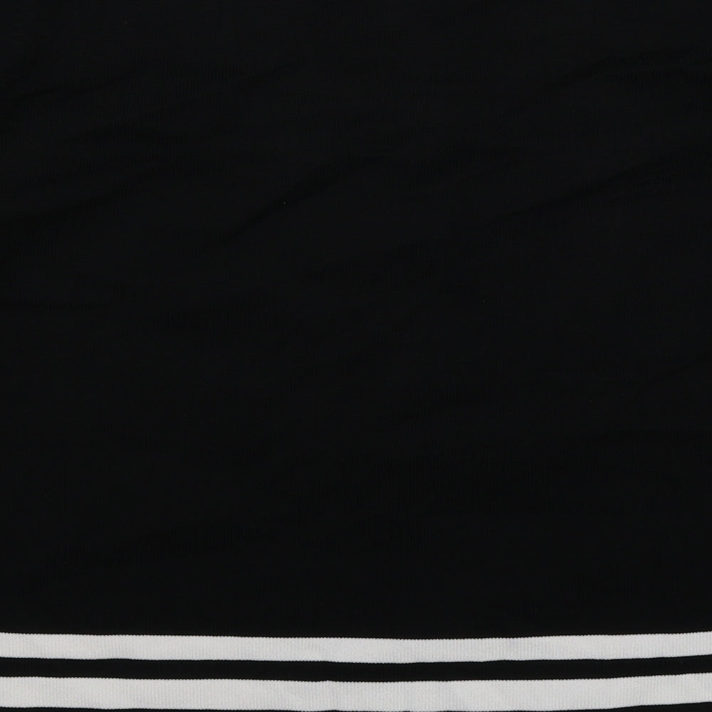 Bonmarché Womens Black Striped Knit Pullover Jumper Size M