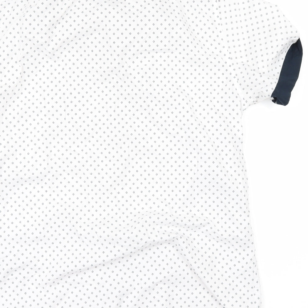 New Look Mens White Button-Up Size L