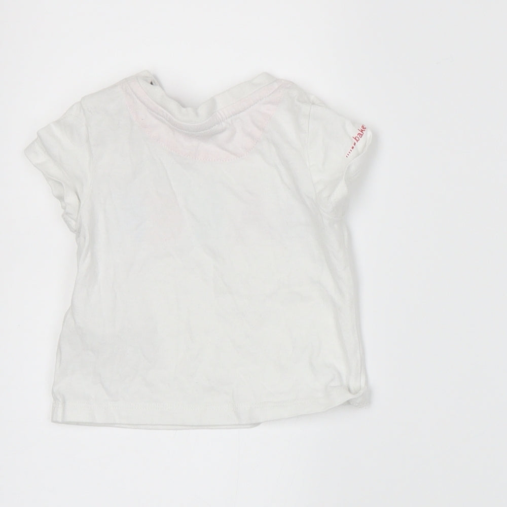 Baker Boys White Basic T-Shirt Size 3-6 Months
