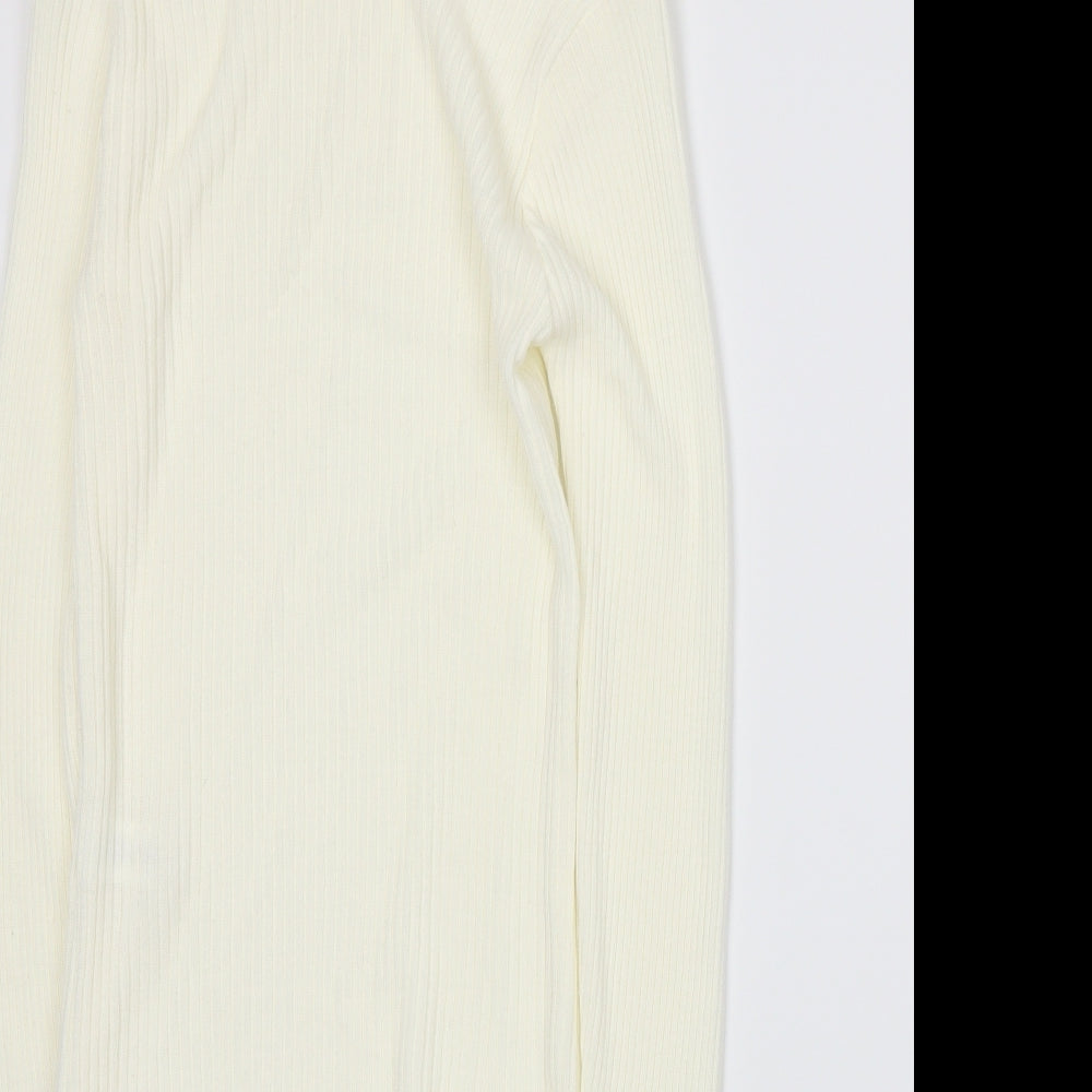I SAW IT FIRST Womens Ivory Knit Pullover Jumper Size M