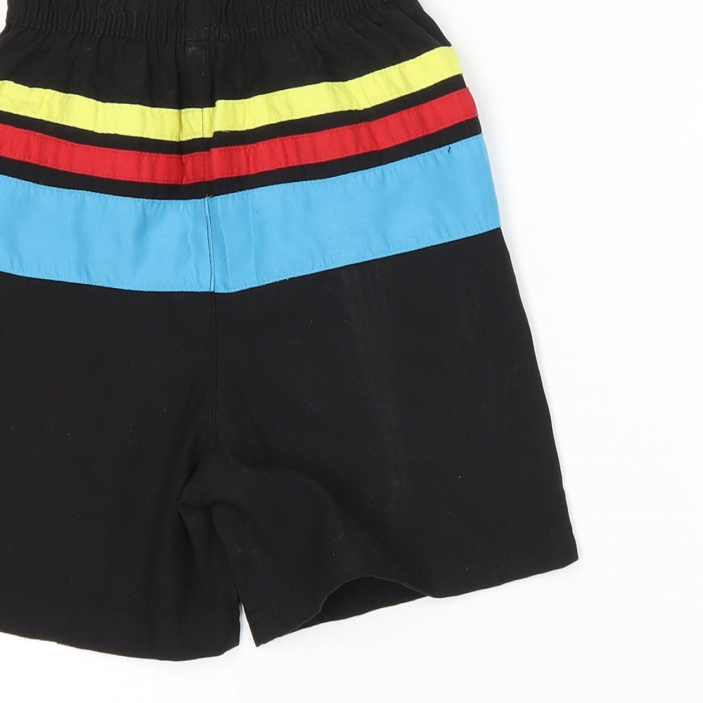 George Boys Black Sweat Shorts Size 6-7 Years
