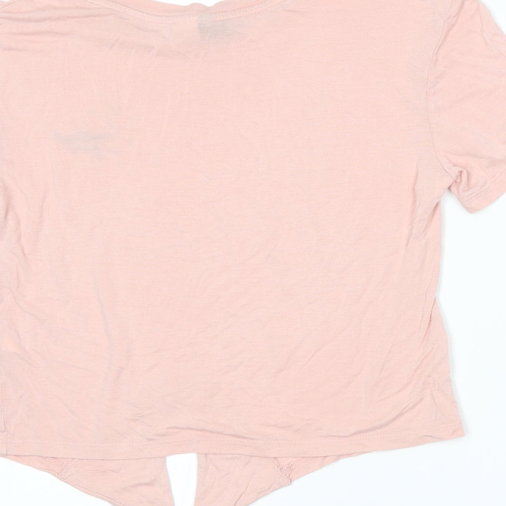 Divided by H&M Womens Pink Basic T-Shirt Size S