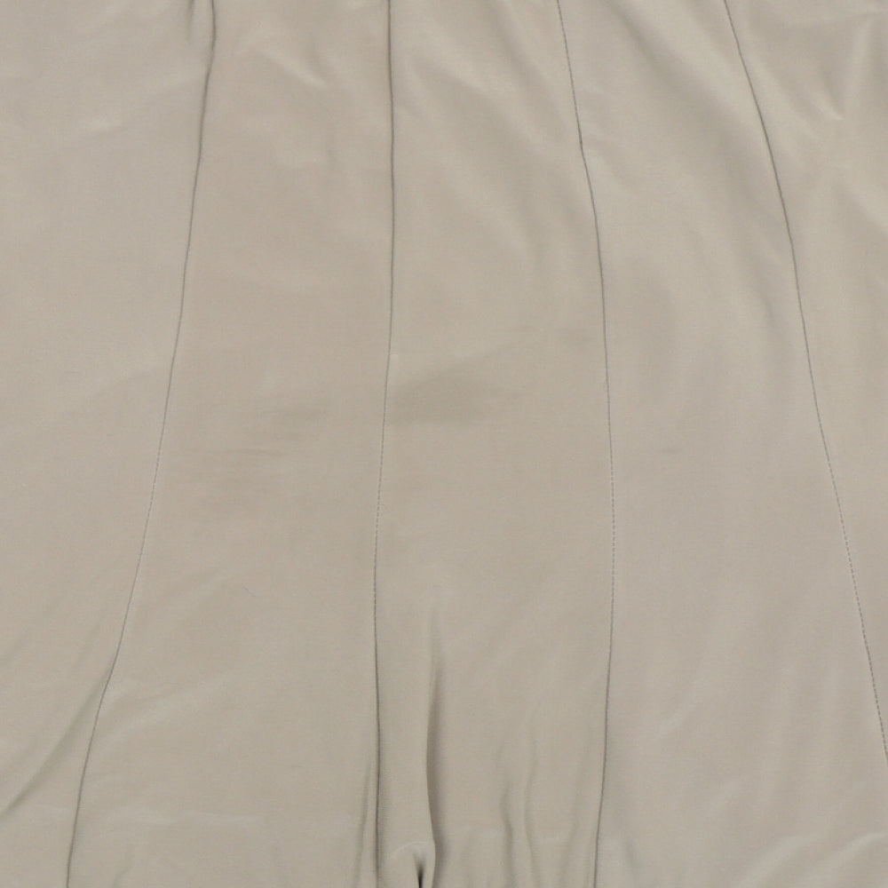 Forever Womens Beige Pleated Skirt Size XL