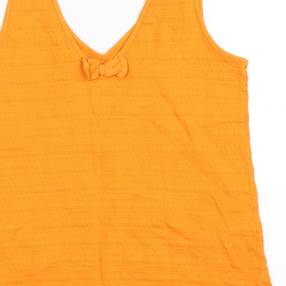 Promod Womens Orange Basic Tank Size M