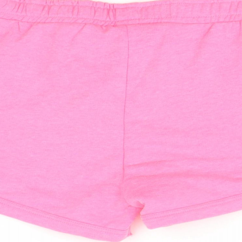 I love girls wear Girls Pink Cut-Off Shorts Size 9 Years
