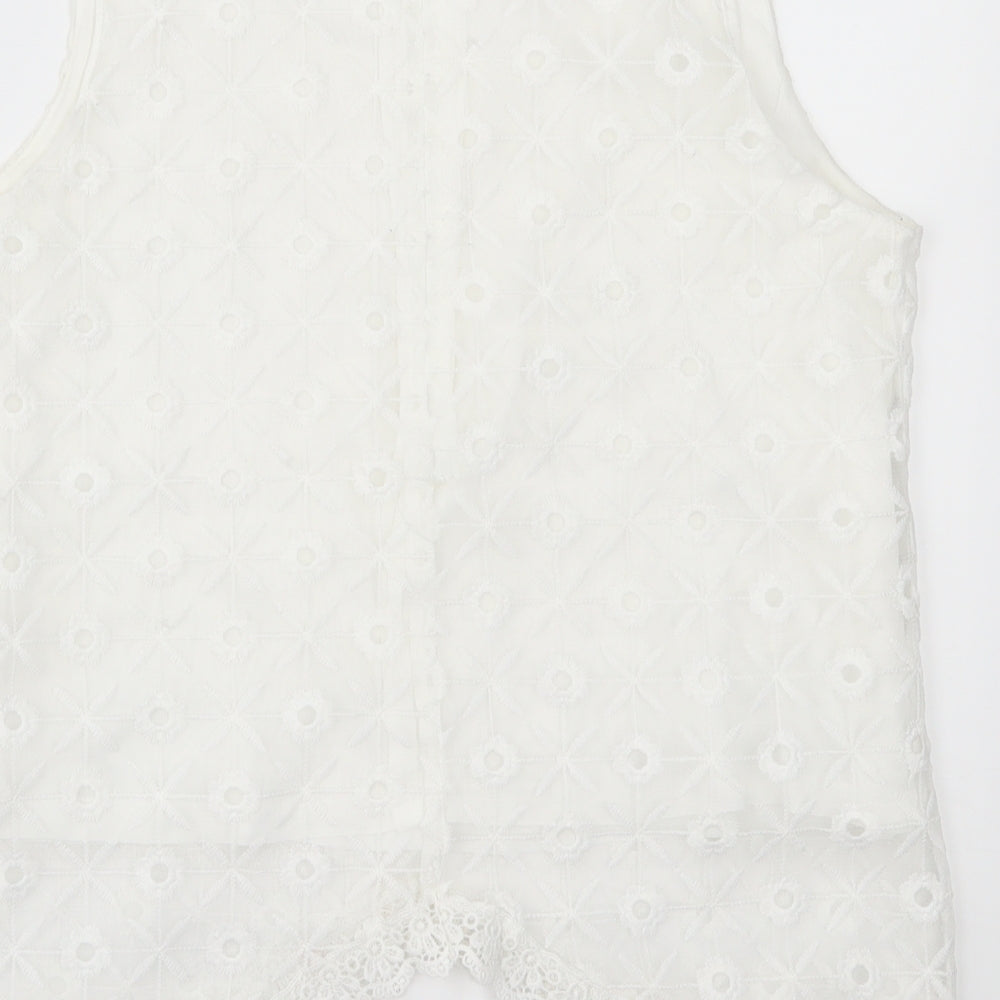 Mosnova Womens Lace Basic Blouse Size S