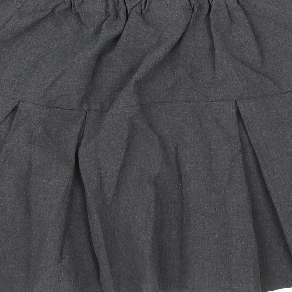 Debenhams Girls Grey Pleated Skirt Size 10 Years