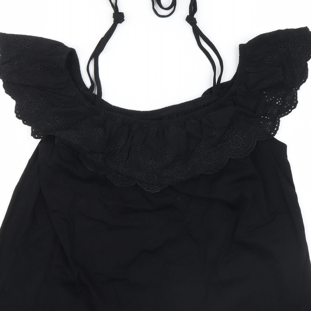 redherring Womens Black Basic T-Shirt Size 12