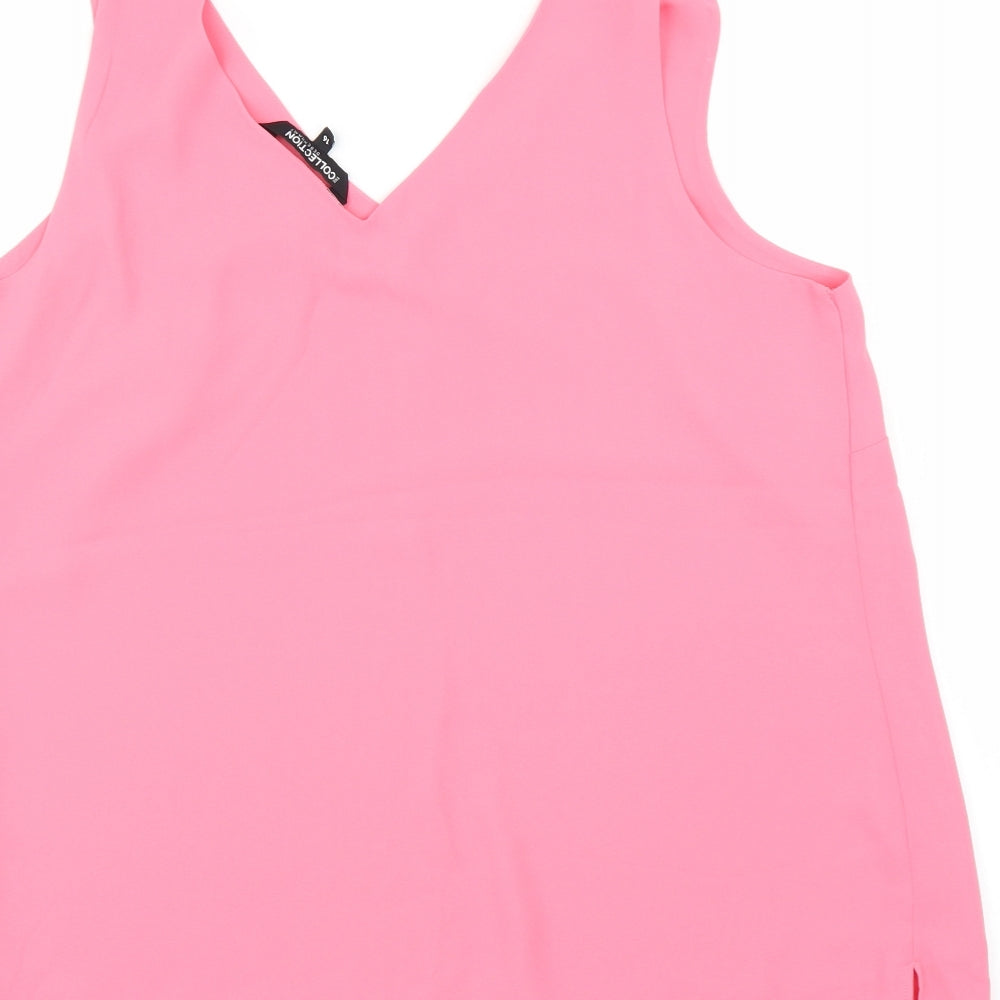 Debenhams Womens Pink Basic Blouse Size 16