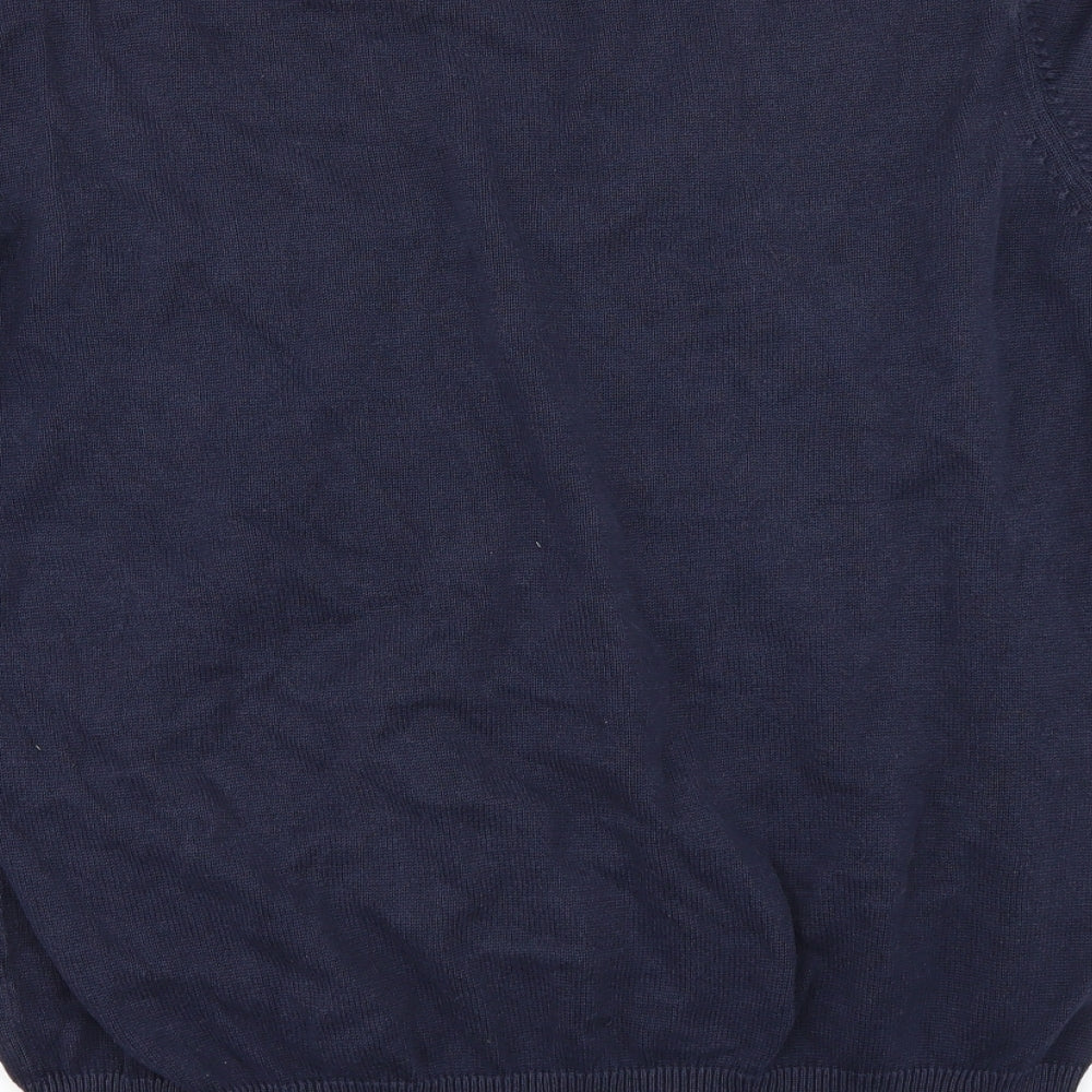 St Bernard Mens Blue Pullover Jumper Size L