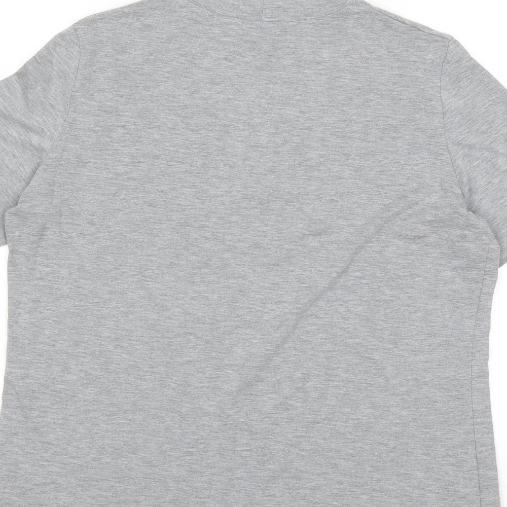 Dorothy Perkins Womens Grey Basic T-Shirt Size 14