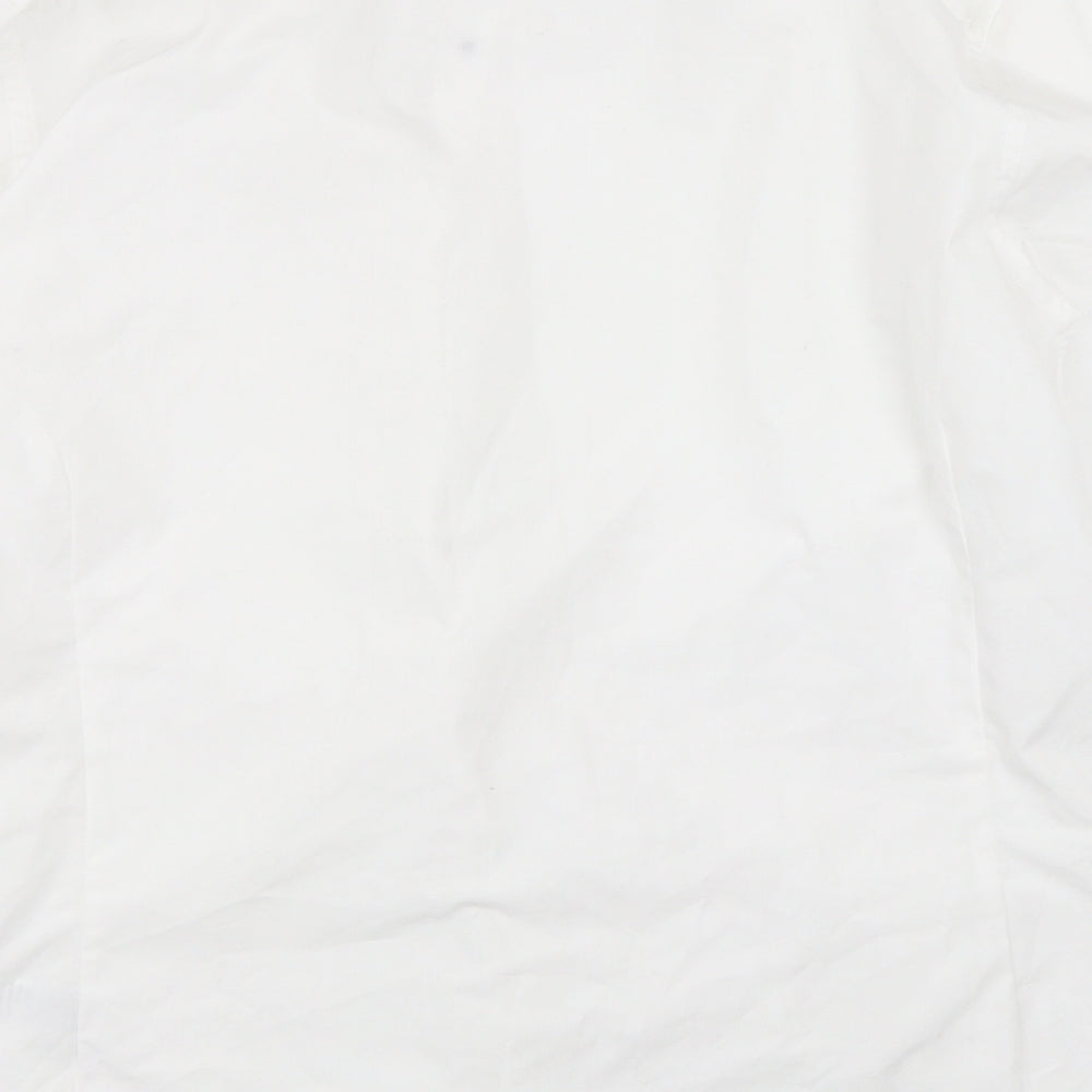 New Look Mens White Button-Up Size M
