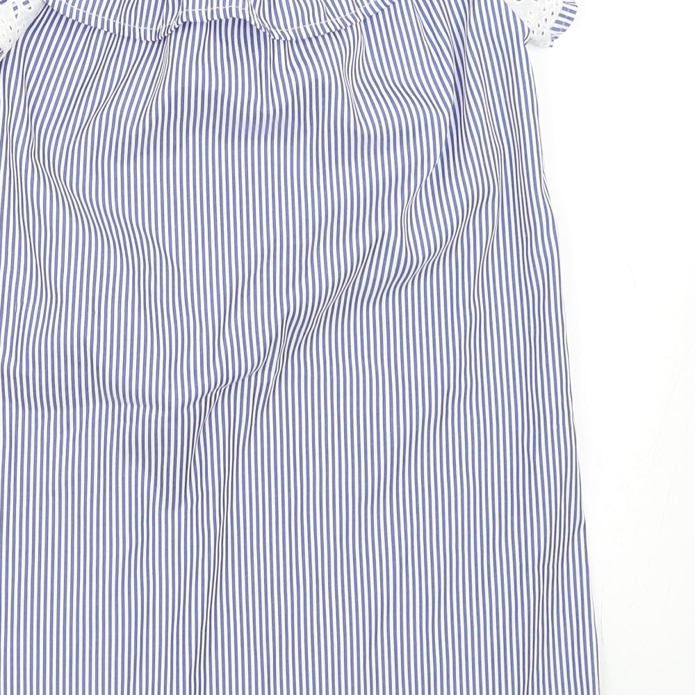 Boohoo Girls Blue Striped Shift Size 8 Years