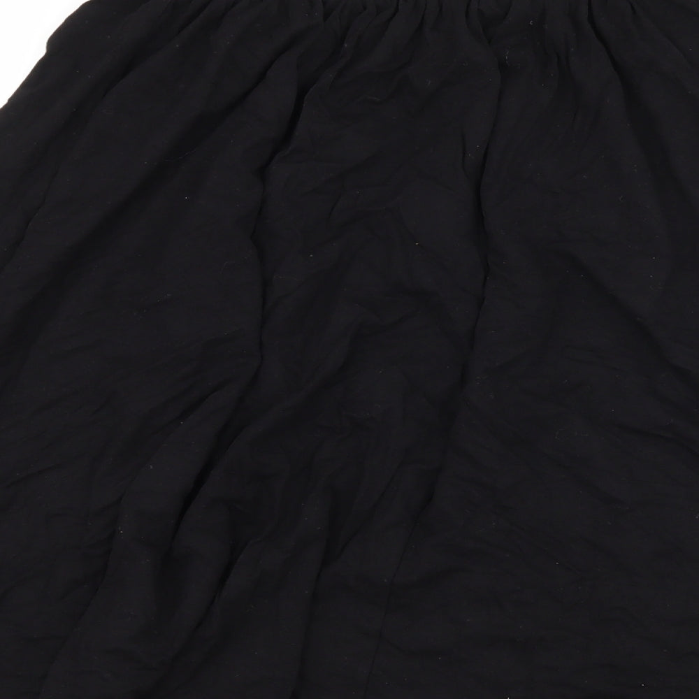 ASOS Womens Black Jersey Flare Skirt Size 6