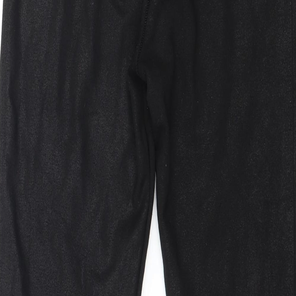River Island Womens Black Jersey Pedal Pusher Leggings Size 8 L25 in