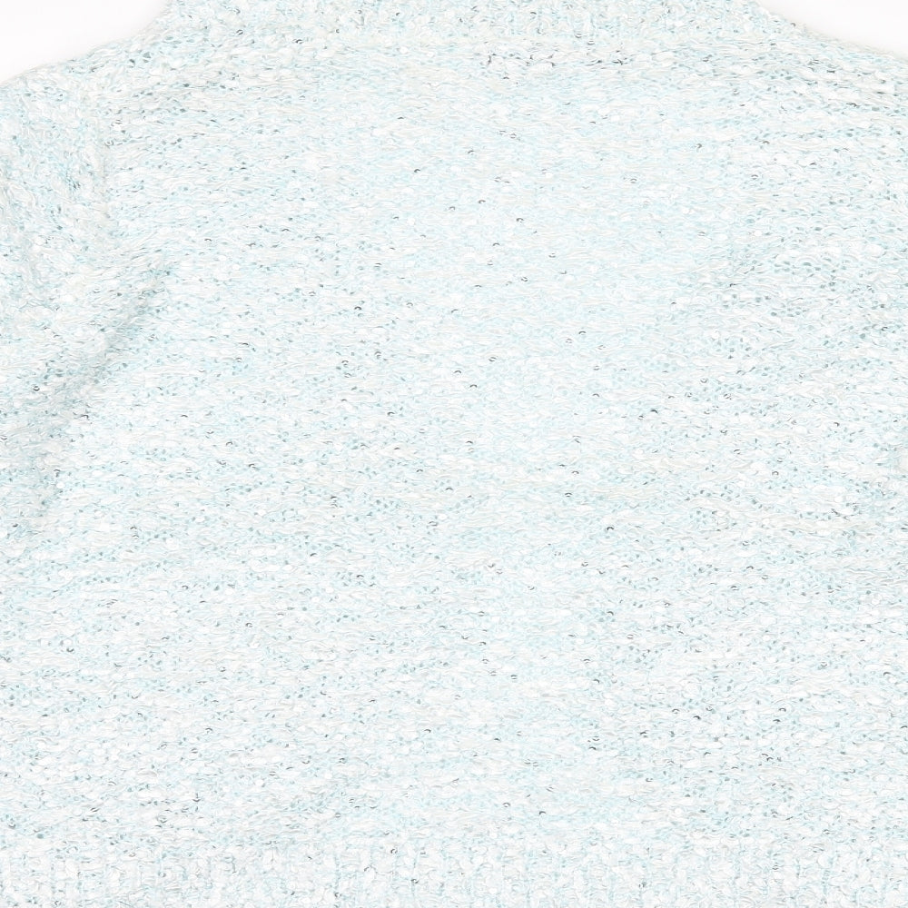 David Emanuel Womens Blue Cardigan Jumper Size M