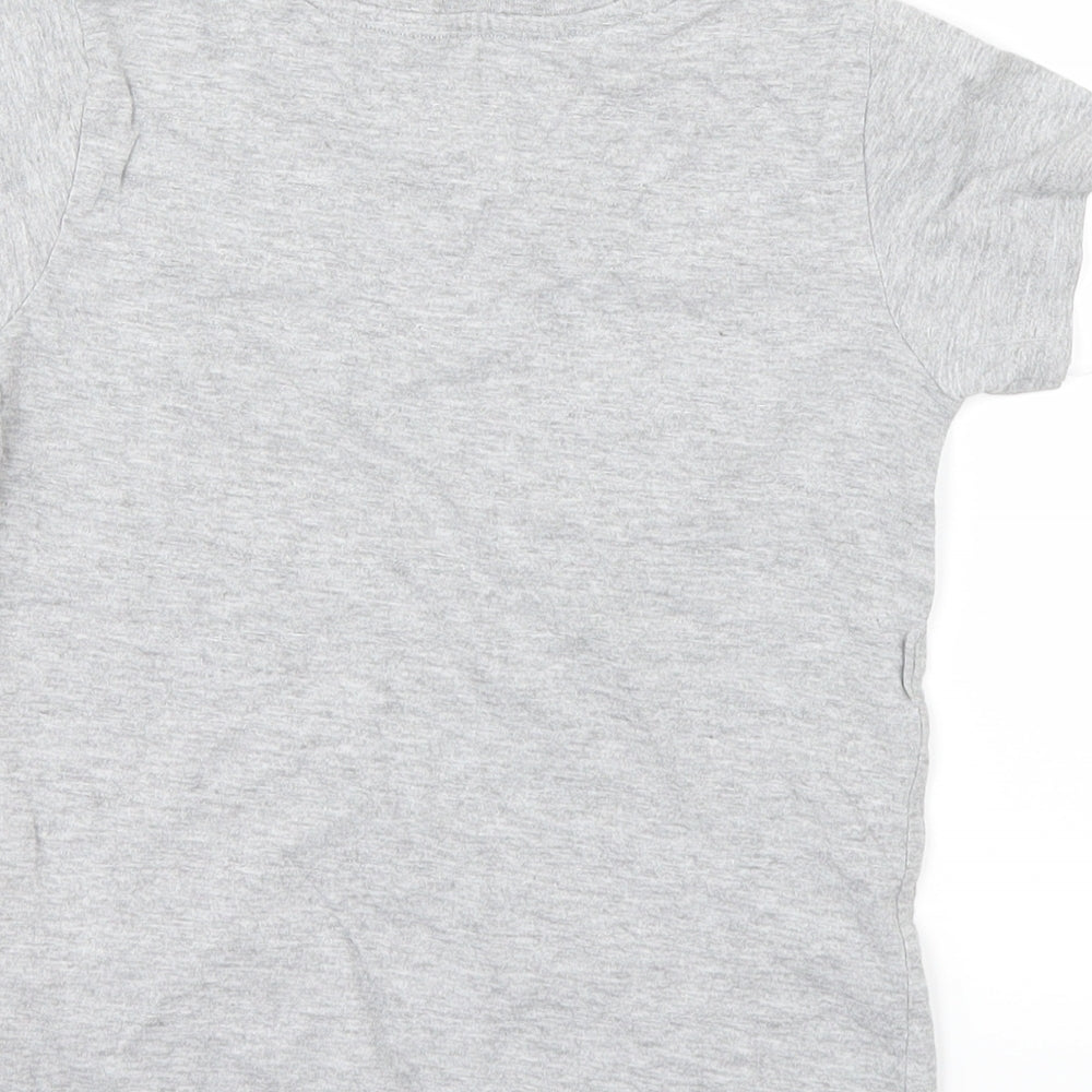 Preworn Boys Grey Basic T-Shirt Size 4-5 Years