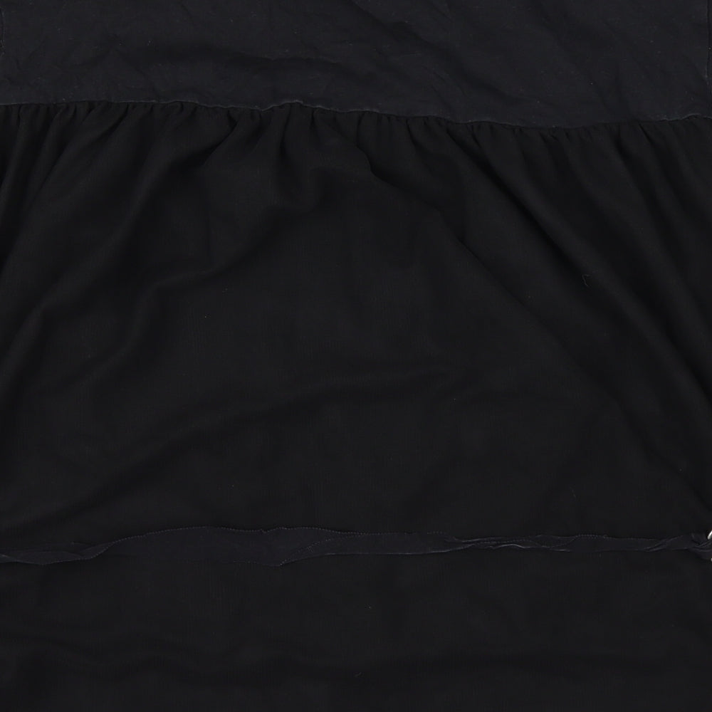 Topshop Womens Black Basic T-Shirt Size 6
