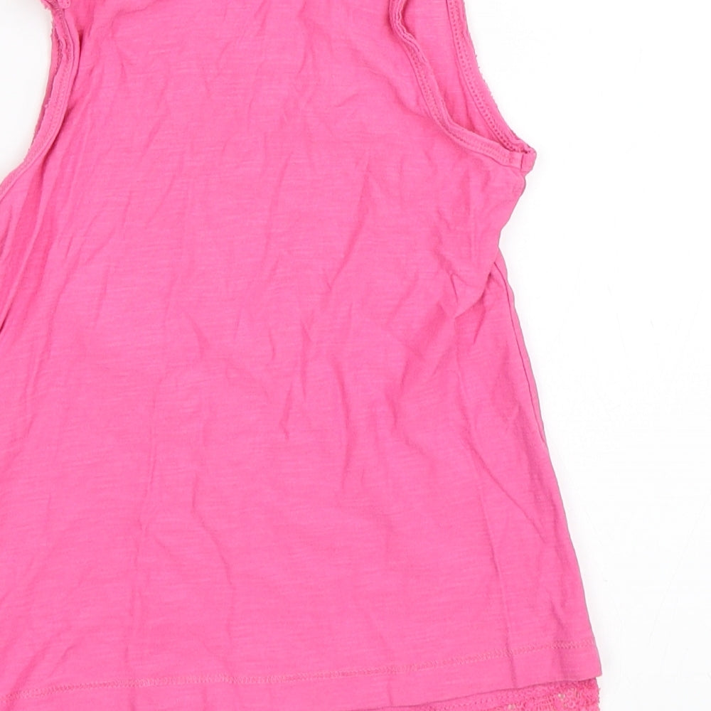 Matalan Girls Pink Basic T-Shirt Size 5 Years