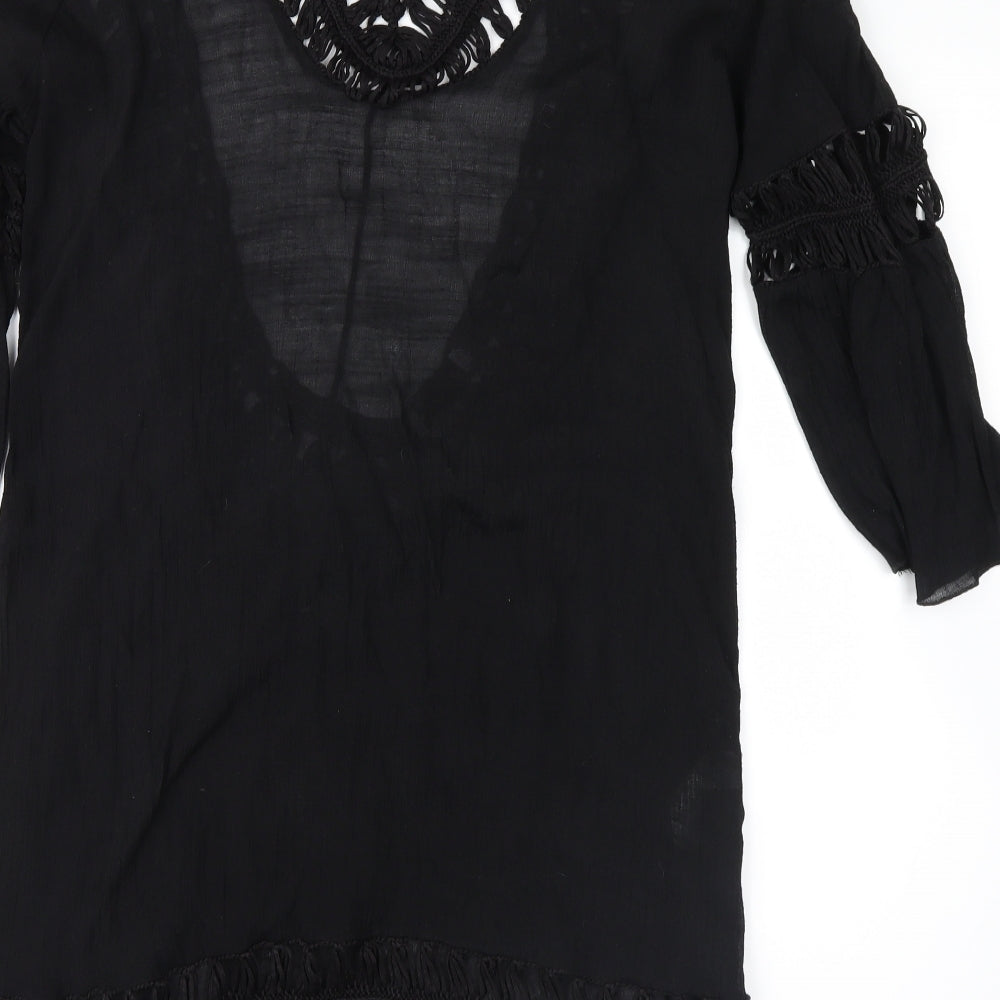 F&F Womens Black Basic Blouse Size S