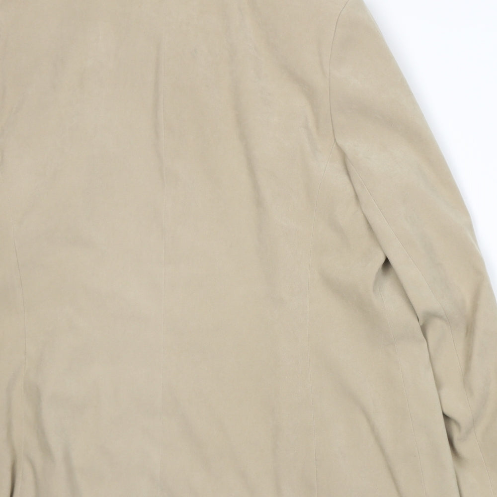 Ann Harvey Womens Beige Jacket Size 16