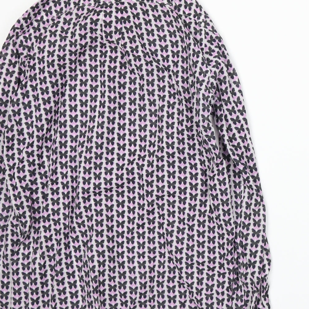 Gap Mens Purple Animal Print Button-Up Size XS
