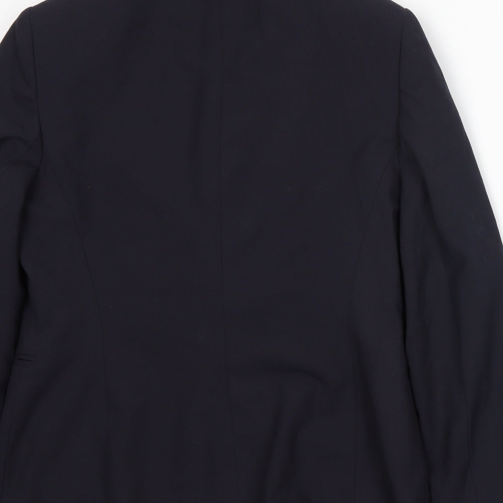 Anne Brooks Womens Blue Jacket Suit Jacket Size 12