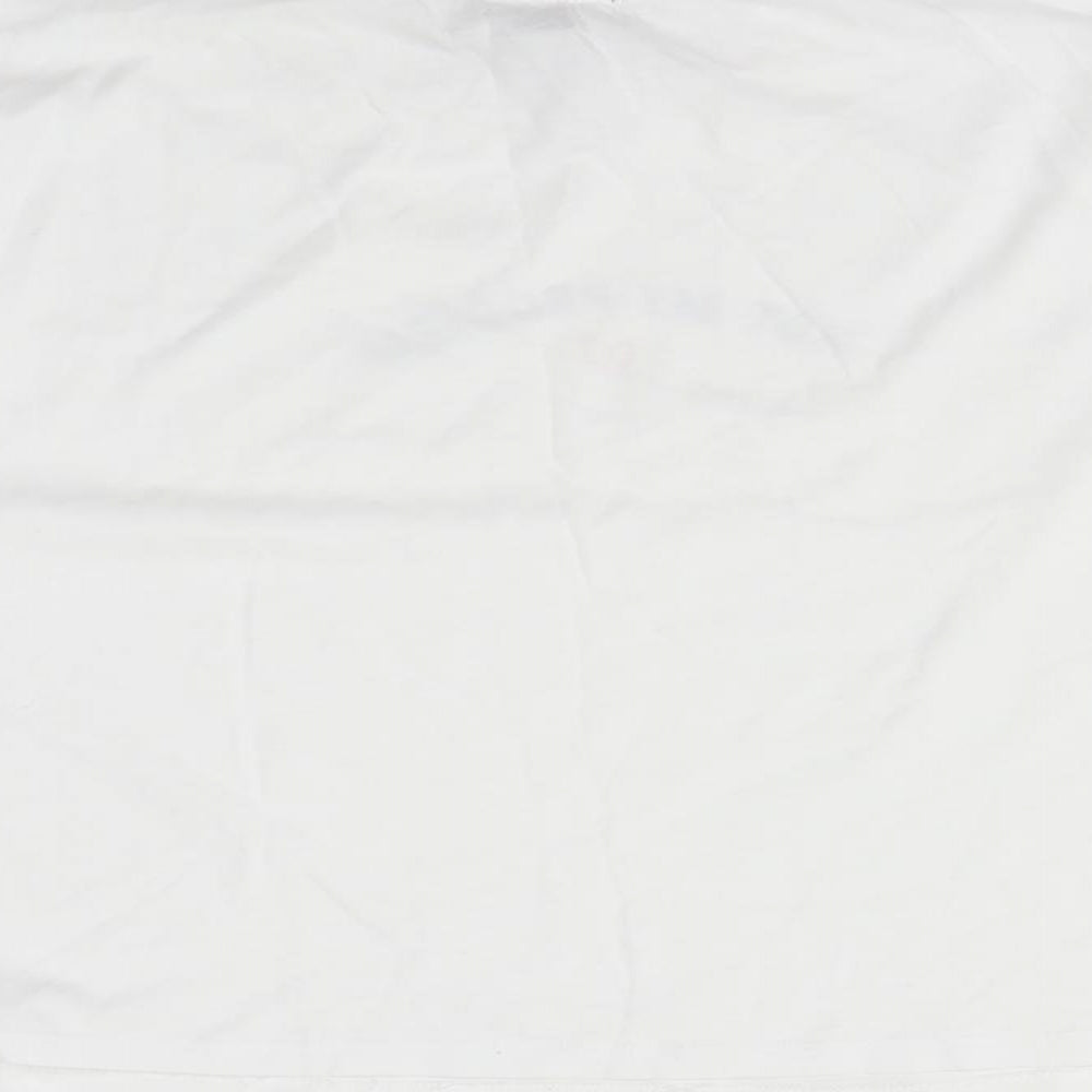 New Look Womens Silver Cropped T-Shirt Size 6
