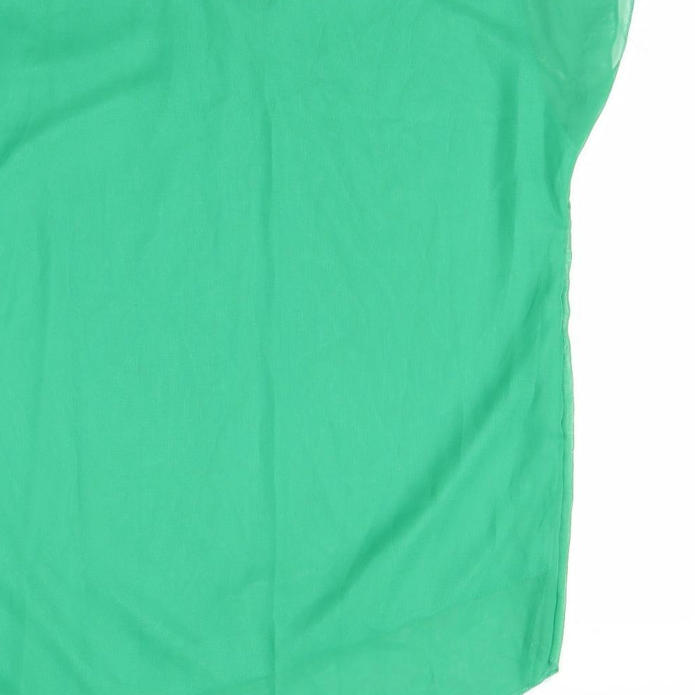 Preworn Womens Green Basic Blouse Size XL