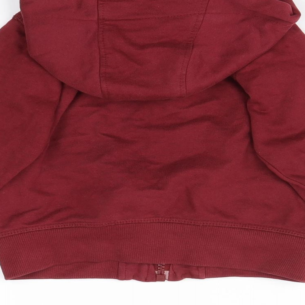 JJO Boys Red Full Zip Hoodie Size 2-3 Years